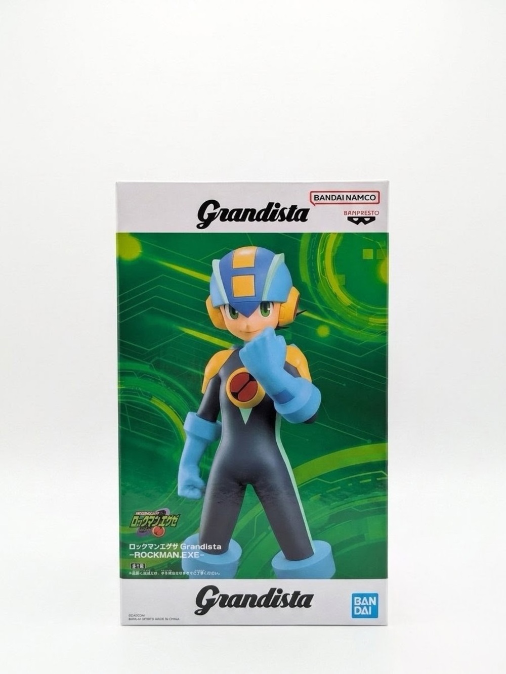 Bandai Grandista Rockman.EXE Collectible Action Figure - Blue & Yellow